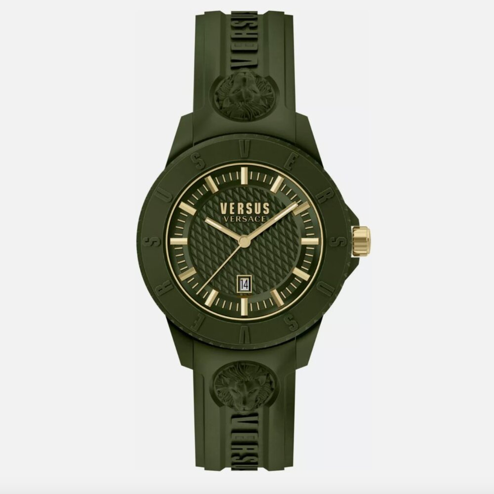 Versace Green 43mm Strap Watch
